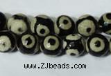 CAG4680 15.5 inches 10mm faceted round tibetan agate beads wholesale