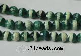 CAG4694 15.5 inches 6mm faceted round tibetan agate beads wholesale