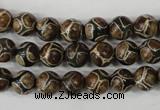 CAG4735 15 inches 8mm round tibetan agate beads wholesale