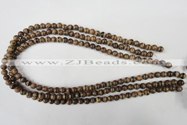 CAG4740 15 inches 6mm round tibetan agate beads wholesale