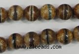 CAG4742 15 inches 10mm round tibetan agate beads wholesale