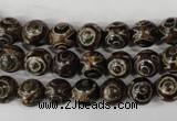 CAG4746 15 inches 8mm round tibetan agate beads wholesale