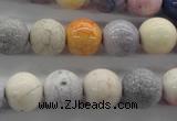 CAG4925 15.5 inches 12mm round dyed white agate beads