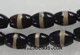 CAG5082 15.5 inches 8*12mm drum tibetan agate beads wholesale