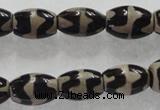 CAG5086 15.5 inches 8*12mm drum tibetan agate beads wholesale