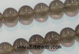 CAG5242 15.5 inches 10mm round Brazilian grey agate beads wholesale