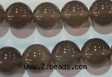 CAG5244 15.5 inches 14mm round Brazilian grey agate beads wholesale