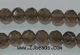 CAG5248 15.5 inches 10mm faceted round Brazilian grey agate beads