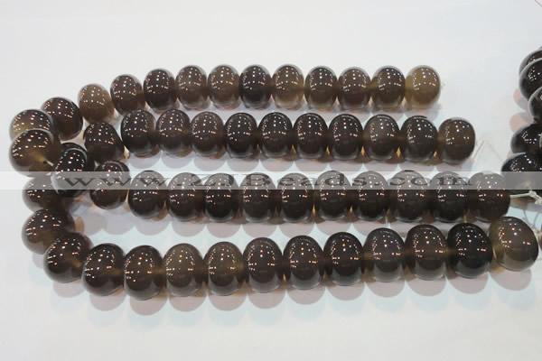 CAG5252 15.5 inches 15*20mm rondelle Brazilian grey agate beads