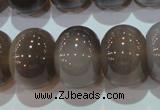 CAG5254 15.5 inches 15*20mm rondelle Brazilian grey agate beads