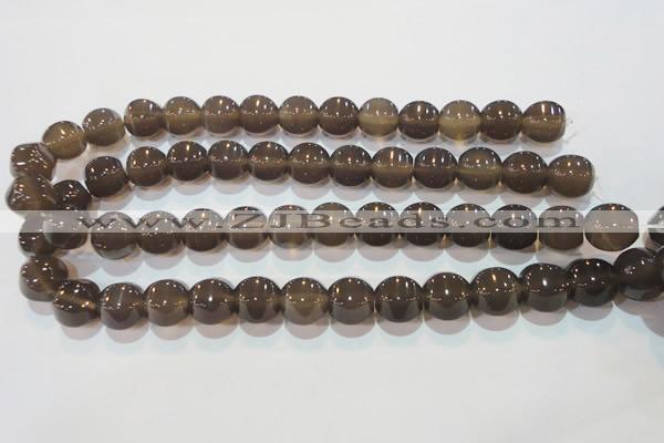 CAG5259 15.5 inches 14*15mm pumpkin Brazilian grey agate beads