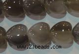 CAG5263 15.5 inches 16*16mm heart Brazilian grey agate beads