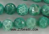 CAG5310 15.5 inches 6mm faceted round peafowl agate gemstone beads