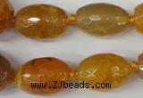 CAG5406 10*14mm – 20*30mm faceted drum dragon veins agate beads