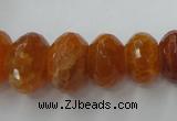 CAG5412 8*12mm – 13*22mm faceted rondelle dragon veins agate beads