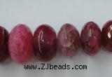 CAG5415 8*12mm – 13*22mm faceted rondelle dragon veins agate beads