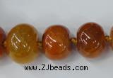 CAG5422 8*12mm – 20*30mm rondelle dragon veins agate beads