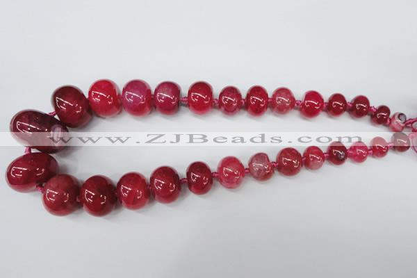 CAG5423 8*12mm – 20*30mm rondelle dragon veins agate beads