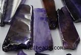 CAG5453 15.5 inches 12*28mm - 22*60mm freeform agate gemstone beads