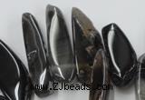 CAG5468 15.5 inches 8*20mm - 15*60mm freeform agate gemstone beads