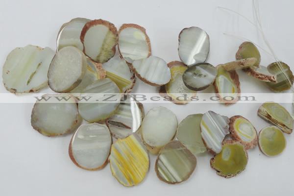 CAG5474 15.5 inches 16*22mm - 25*38mm freeform agate gemstone beads