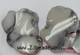 CAG5477 15.5 inches 20*25mm - 50*62mm freeform agate gemstone beads