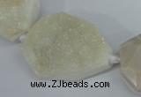CAG5480 15.5 inches 22*30mm - 30*40mm freeform agate gemstone beads