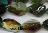 CAG5505 15.5 inches 15*20mm – 20*25mm faceted nuggets agate beads