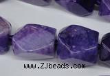 CAG5510 15.5 inches 16*17*22mm faceted nuggets agate beads