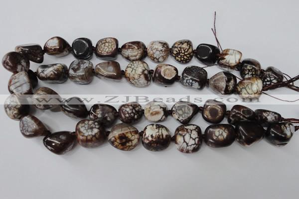 CAG5522 15.5 inches 15*17mm - 17*20mm nuggets agate gemstone beads