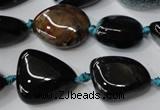 CAG5529 15.5 inches 14*18mm - 22*32mm nuggets agate gemstone beads