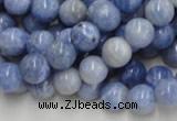 CAG553 16 inches 10mm round blue agate gemstone beads wholesale