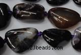 CAG5530 15.5 inches 14*18mm - 22*32mm nuggets agate gemstone beads