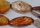 CAG5532 15.5 inches 15*22mm - 15*30mm freeform agate gemstone beads
