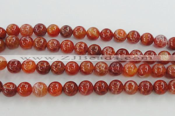 CAG5564 15.5 inches 12mm round natural fire agate beads wholesale