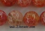 CAG5565 15.5 inches 14mm round natural fire agate beads wholesale