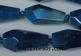 CAG5571 15 inches 15*20mm - 15*32mm faceted nuggets agate beads