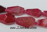 CAG5574 15 inches 13*18mm - 15*28mm faceted nuggets agate beads