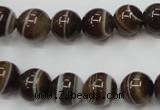 CAG5902 15 inches 10mm round Madagascar agate gemstone beads