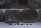 CAG5990 15.5 inches 15*20mm rectangle grey agate gemstone beads