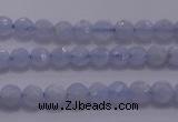 CAG5995 15.5 inches 4mm faceted round blue lace agate beads