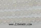 CAG6500 15.5 inches 4mm round Brazilian white agate beads