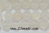 CAG6502 15.5 inches 8mm round Brazilian white agate beads