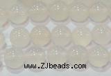 CAG6502 15.5 inches 8mm round Brazilian white agate beads