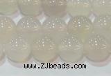 CAG6503 15.5 inches 10mm round Brazilian white agate beads