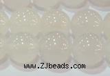 CAG6504 15.5 inches 12mm round Brazilian white agate beads