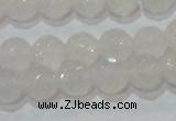 CAG6514 15.5 inches 12mm faceted round Brazilian white agate beads