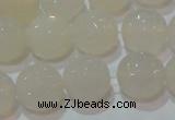 CAG6516 15.5 inches 16mm faceted round Brazilian white agate beads