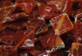 CAG655 15.5 inches 12*12mm faceted rhombic natural fire agate beads