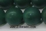 CAG6573 15.5 inches 16mm round matte green agate beads wholesale
